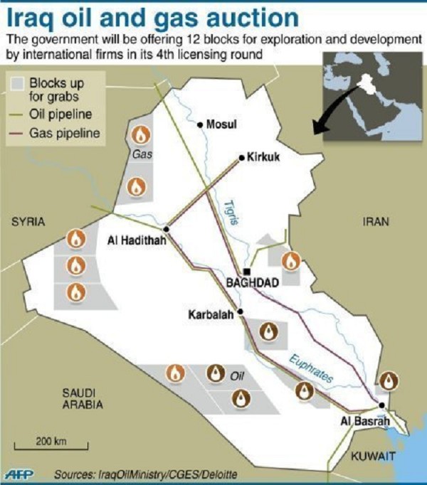 Iraq Offers 12 Oil And Gas Blocks In Latest Auction