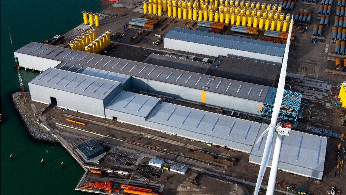 Europe's Wind Supply Chain Continues Ramp Up In grey, centre: Sif's new production halls Martens Multimedia/Sif &copy;