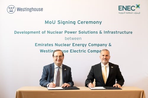 ENEC and Westinghouse Sign Agreement to Accelerate Nuclear Energy Deployment in the US  Westinghouse &copy;