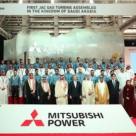 Image - Mitsubishi Power Marks 60 Years in Saudi Arabia with Unveiling of First Locally Assembled JAC Gas Turbine at Dammam Assembly Facility