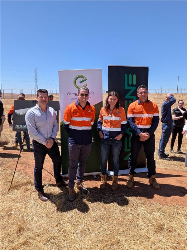 EnergyAustralia, Enerven and NHOA Energy Mark Financial Close and Project Launch of the 245 MWH Hallett Battery in South Australia