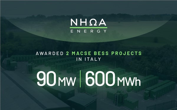 NHOA Energy Announces Two Major Macse Battery Projects